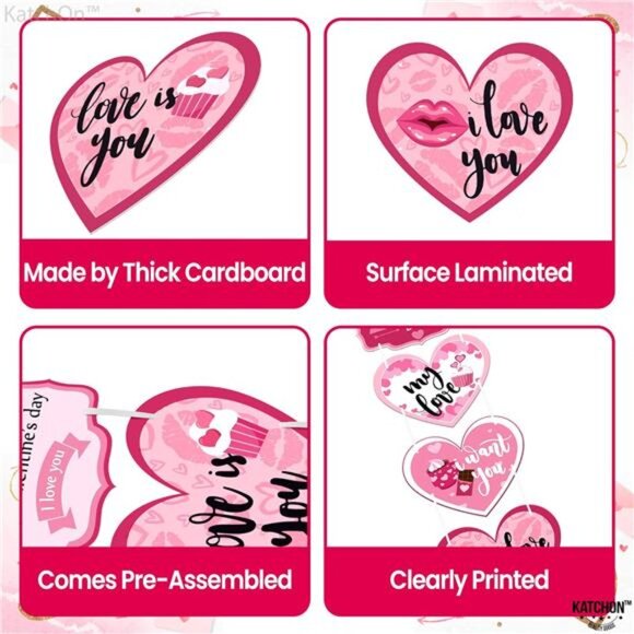 5 Feet, No DIY | Happy Valentine's Day Outdoor Banner | Valentine's Day - Picture 7 of 10